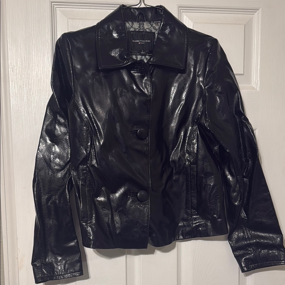 Behnaz Sarafpour Black Leather Jacket with Classic Biker Style